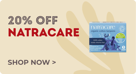 20% OFF NATRACARE. SHOP NOW.
